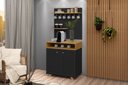 Ver imagem 1 de Cantinho Do Café 2 Portas Star Preto com Freijó - Rede Móveis
