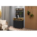 Ver imagem 1 de Cantinho Do Café 2 Portas Star Preto com Freijó - Rede Móveis
