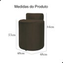 Ver imagem 4 de Puff Banquetas Athena Decorativa Suede