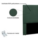 Ver imagem 3 de Cabeceira King 1,95m Ravenna Veludo Verde Floresta - Pallazio