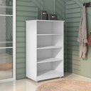 Ver imagem 2 de Armário Organizador Margaret Multiuso 3 Prateleiras 2 Portas Branco