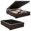 Ver imagem 1 de Cama Box Baú Casal Sintético Mega Cama 138x188x45cm