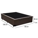 Ver imagem 3 de Cama Box Baú Casal Sintético Mega Cama 138x188x45cm