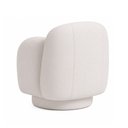 Ver imagem 7 de Poltrona Decorativa Oliva Base Giratória Courino Off White - Sallar Home