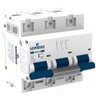 Disjuntor Trifásico Curva C 125a 10ka Soprano - 1