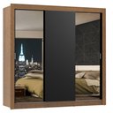 Ver imagem 3 de Guarda Roupa Casal Madesa Mônaco 3 Portas de Correr com Espelhos