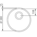 Ver imagem 2 de Cuba Redonda Tramontina Luna 38 Bl Standart em Aço Inox Polido 38 Cm com Válvula e Sifão 94075507