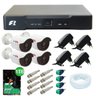 Kit 4 Câmeras de Segurança bullet 4 em 1 15mts Focusbras FBR + DVR FBR 4 em 1 + HD 1TB +Acessó - 1
