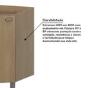 Ver imagem 6 de Balcão Canto Diagonal sem Tampo 1 Porta Classic Luciane Móveis