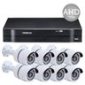Kit câmeras de segurança 8 câmeras AHD Jortan + DVR intelbras MHDX 1016 - 1