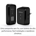 Ver imagem 2 de Campainha sem Fio com Bateria Cib 101 Preta Intelbras