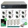 Kit 8 Câmeras de Segurança dome 4 em 1 Focusbras FBR + DVR Focusbras 4 em 1 + HD 1TB + Acessó - 1