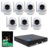 Kit IP Sem fio DVR 04 Canais + 07 Câmera Wifi HD 720P + HD 320GB - 1