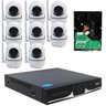 Kit IP Sem fio DVR 04 Canais + 08 Câmera Wifi HD 720P + HD 320GB - 1