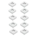 Ver imagem 1 de Kit 10 Spot Led Quadrado Sobrepor Embutir P/móveis Nichos:branco Quente/branco