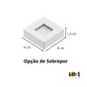 Kit 10 Spot Led Quadrado Sobrepor Embutir P/móveis Nichos:branco Quente/branco - 3