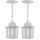 Ver imagem 1 de 2 Pendente Externo Colonial Injetado Branco Alz16