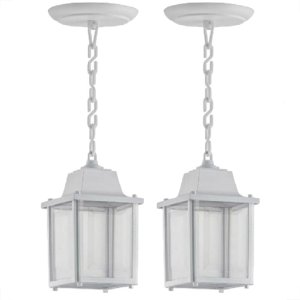2 Pendente Externo Colonial Injetado Branco Alz16