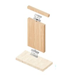 Kit 2 Dobradiças Pino Pivotante Aço Inox Porta Giratória 360° -100x18mm Facil Negocio Importadora 2d - 9