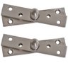 Kit 2 Dobradiças Pino Pivotante Aço Inox Porta Giratória 360° -100x18mm Facil Negocio Importadora 2d - 5