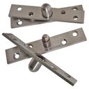 Ver imagem 4 de Kit 2 Dobradiças Pino Pivotante Aço Inox Porta Giratória 360° -100x18mm Facil Negocio Importadora 2d