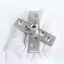 Kit 2 Dobradiças Pino Pivotante Aço Inox Porta Giratória 360° -100x18mm Facil Negocio Importadora 2d - 10