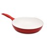 Jogo de Panela Frigideira Ceramica Antiaderente Tampa Vidro Kit 3 Peças Cozinha - 4