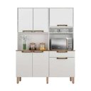 Ver imagem 1 de Armário de Cozinha 6 Portas 1 Gaveta Sallêto - Branco