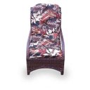 Ver imagem 2 de Conjunto de Poltronas Fibra Sintética Porto - 2 Poltronas + Mesa Centro - Tecido Revieira Marrom