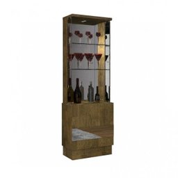 Cristaleira com Espelho 2 Portas com LED New Vina - 2