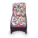 Ver imagem 2 de Conjunto de Poltronas Fibra Sintética Porto - 2 Poltronas + Mesa Centro - Tecido Saquarema