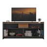 Rack para Tv 42" 2 Portas 2 Nichos Grafite/nogal - Hecol - 5