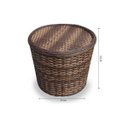 Ver imagem 3 de Conjunto de Poltronas Fibra Sintética Buenos Aires - 2 Poltronas + 1 Mesa Centro - Tecido Duna Cru