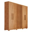 Ver imagem 2 de Guarda-Roupa Casal 100% MDF 6 Portas e 2 Gavetas com Pés 180cm Multimóveis CR35527 Madeirado