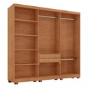 Ver imagem 5 de Guarda-Roupa Casal 100% MDF 6 Portas e 2 Gavetas com Pés 180cm Multimóveis CR35527 Madeirado