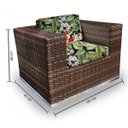 Ver imagem 3 de Conjunto de Sofás Fibra Sintética Cidade do Cabo - 1 Sofá 2L + 2 Poltronas + 1 Mesa Centro -