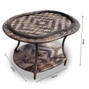 Ver imagem 4 de Conjunto de Sofás Fibra Sintética Nairóbi - 1 Sofá 2 L + 2 Poltronas + 1 Mesa Centro - Tecido