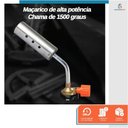 Ver imagem 3 de Kit Maçarico Portátil Manual para Solda com 1 Refil Gás Butano Etaniz Ajustável para Reparos e Uso I