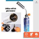 Ver mais imagens de Kit Maçarico Portátil Manual para Solda com 1 Refil Gás Butano Etaniz Ajustável para Reparos e Uso I