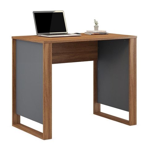 Mesa para Computador Office Morada Amêndola/grafito - Pr Móveis