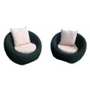 Ver imagem 1 de Conjunto de Poltronas Corda Náutica Oslo - 2 Poltronas - Tecido Duna Cru