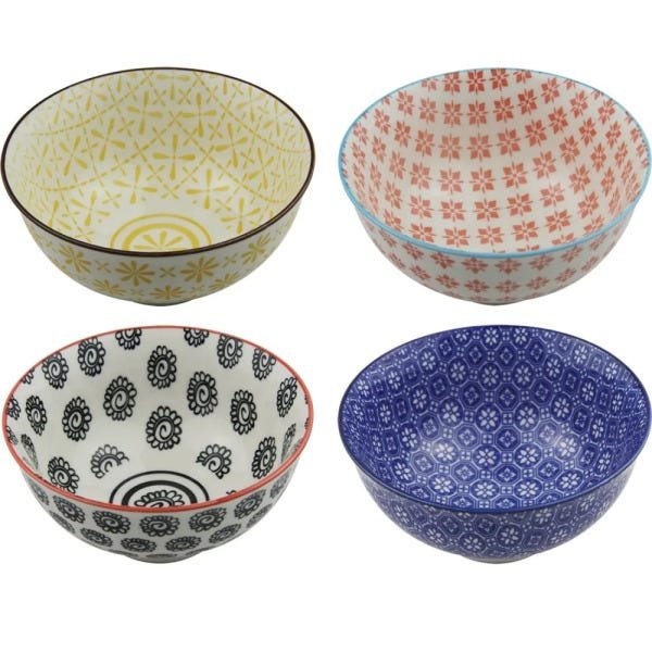 Conjunto de Bowls Decorativos em Estampas Sortidas - Soft (4 Peças) - 1