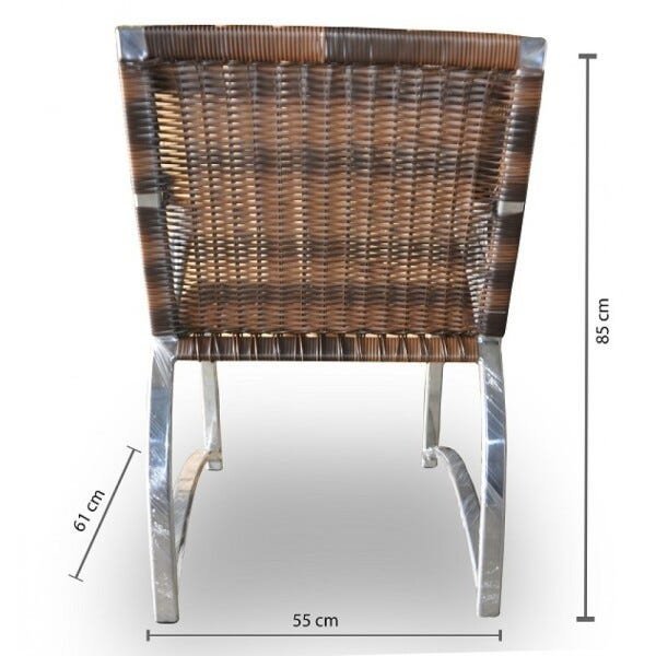 Conjunto de Fibra Sintética Atenas - 4 Cadeiras + 1 Mesa - 4