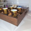 Ver imagem 6 de Kit Cantinho do Café Bandeja com Divisórias e Organizadores 4 Peças