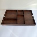 Ver mais imagens de Kit Cantinho do Café Bandeja com Divisórias e Organizadores 4 Peças