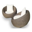 Ver imagem 3 de Conjunto de Poltronas Corda Náutica Oslo - 2 Poltronas - Tecido Duna Cru