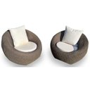 Ver imagem 1 de Conjunto de Poltronas Corda Náutica Oslo - 2 Poltronas - Tecido Duna Cru