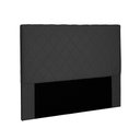 Ver imagem 1 de Cabeceira Dubai Para Cama Box King 195 cm Suede Preto - D’Rossi