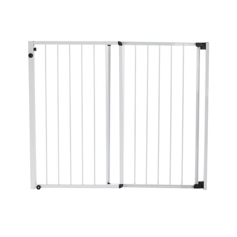 Portão de Segurança Crianças e Pet Altura 85cm X Largura 85 a 150cm Alumínio Branco