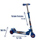 Ver imagem 3 de Patinete Azul Menino Crianças 5 6 7 8 9 Anos Dobrável Ajuste